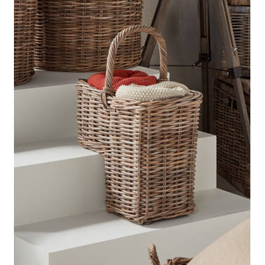 August Grove Baringer Kubu Rattan Stair Basket Reviews Wayfair